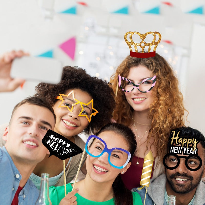 Wholesale 2025 Happy New Year Photography Props Party Christmas Photography Decorations